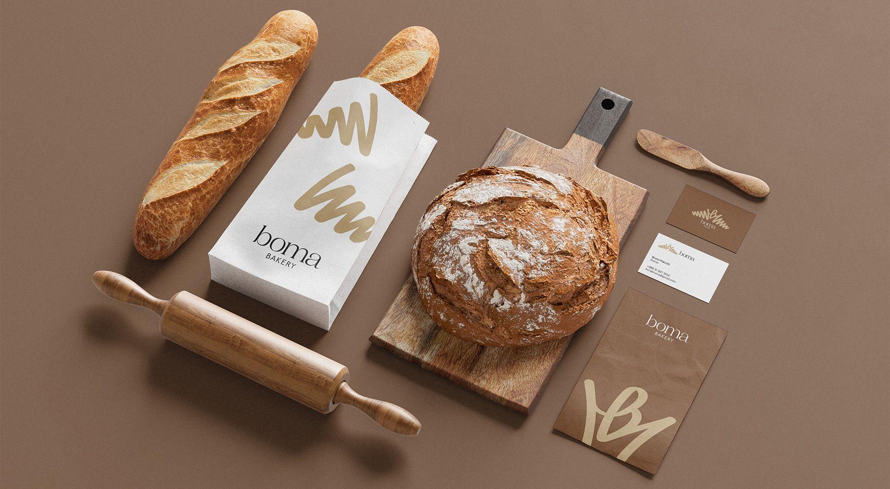 Bread and other as mockup